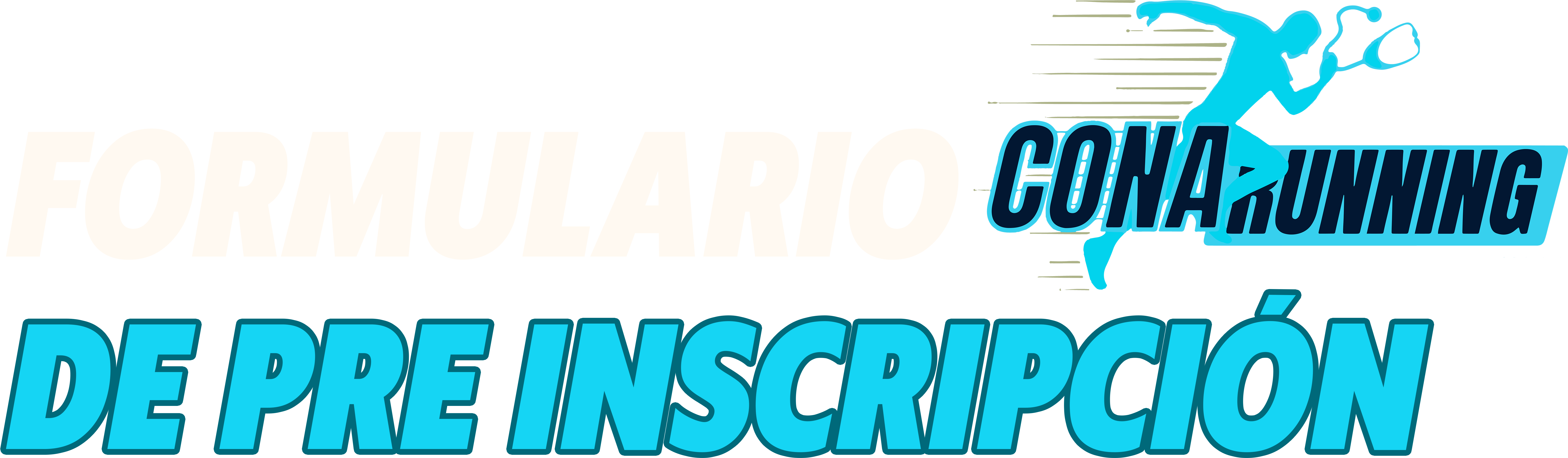 Logo Formulario De Pre Inscripción CONNAruning